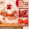 Chinese Spring Festival Couplets 2026 New Flocking Couplet Window Door Chinese Knot Set Chinese Spring Festival Decor Couplets