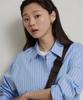 Binpolleidiseu [B. My] Striped Oversized Shirt - Blue (Bf6264N22P)