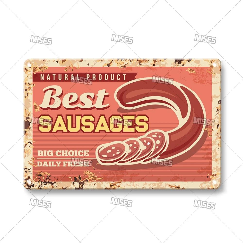 Food Metal Sign Kitchen Metal Poster Home Garage Man Cave Industrial Decor High-Quality Decorative Plate Metal Plaque