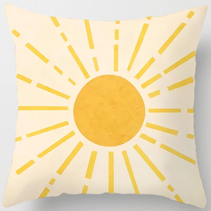 

Квадратная наволочка с оранжевым принтом, домашний декор, автомобильный диван, наволочка 45x45cm