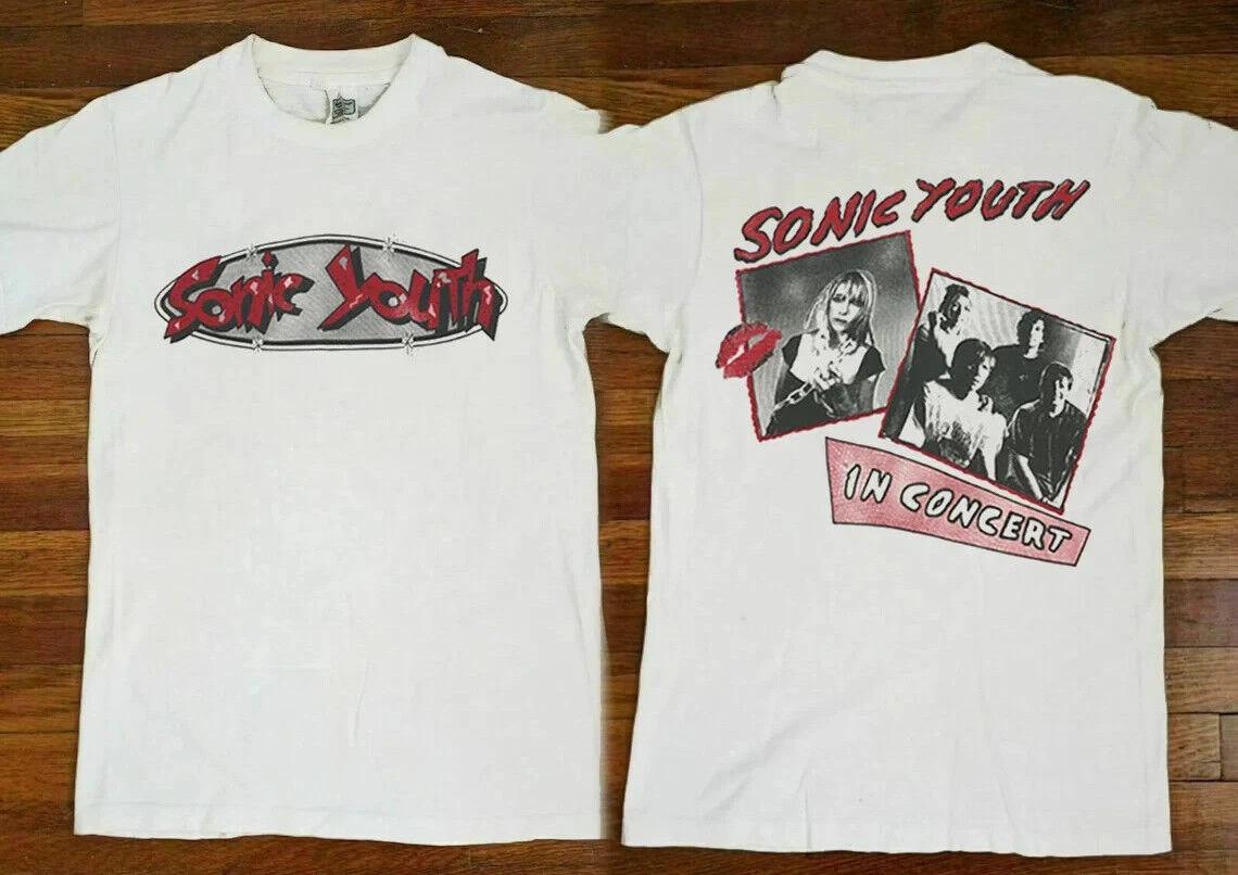 Vintage Sonic Youth In Concert T-Shirt, Sonic Youth Rock Band T-Shirt M