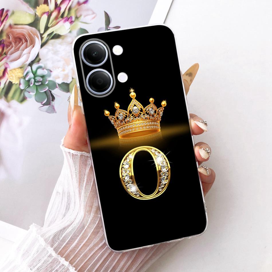 For Vivo Y05 Y11d 2026 Fashion Crown Letter Phone Case For Vivo Y11D Y05 4G Soft Silicone TPU Cases