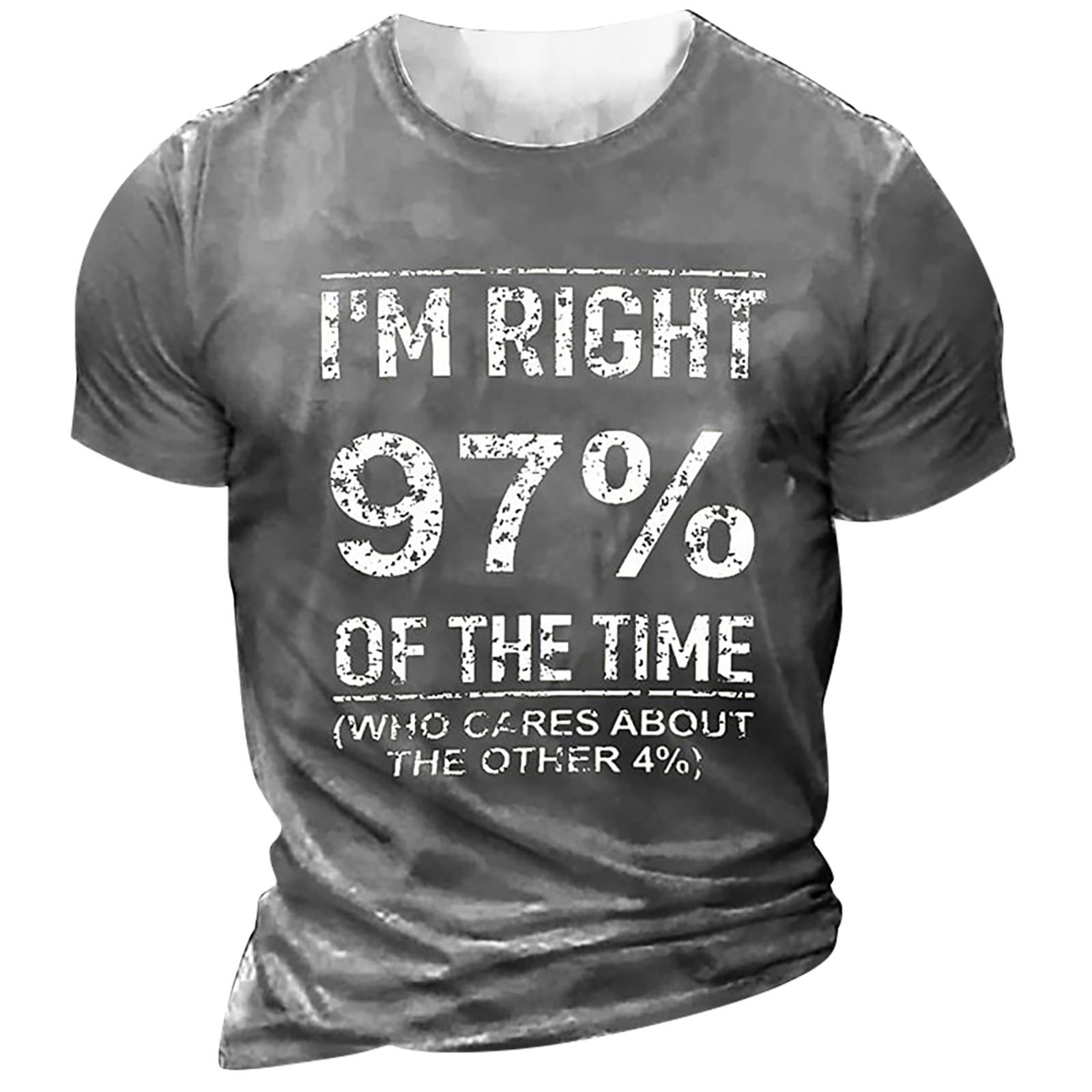 

Муж. Футболка Футболки Графика Текст Черный Военный стиль Зеленый Бассейн Темно-серый 3D-печать Уличный стиль С короткими рукавами На пуговицах С принтом Одежда Классический L