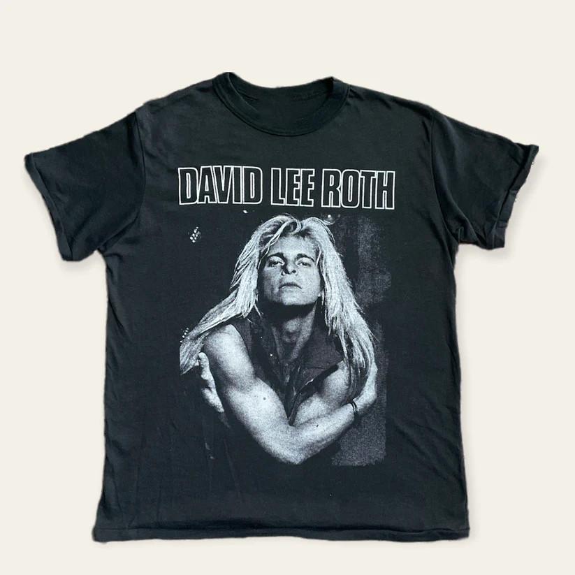 Vintage David Lee Roth Rock Tshirt Sleeve Size S to 5XL UR592 Unisex T-Shirt XL