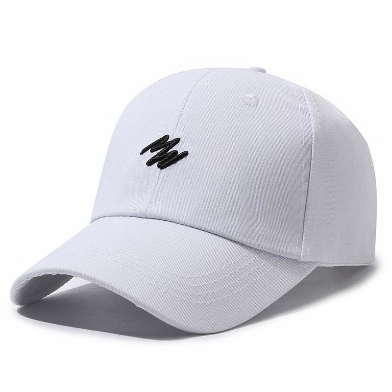 Letter Embroidered Baseball Hat Fashion Solid Color Peaked Cap Sun Protection