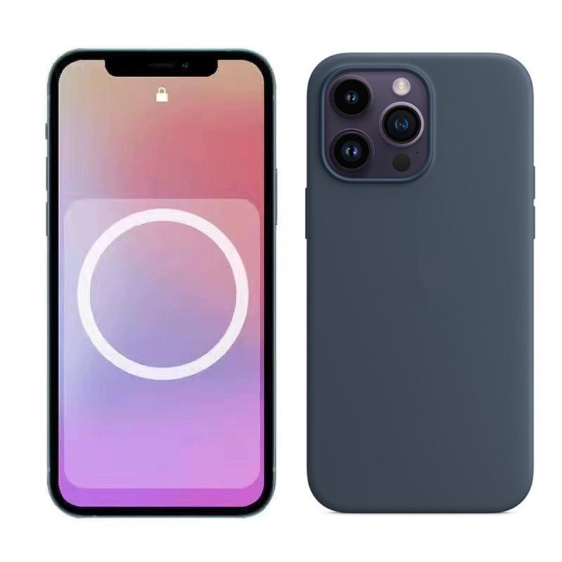 Custodia protettiva magnetica in silicone per Apple 14 Pro/14 Pro Max