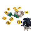 Goat Collars, Non-Slip Cow Collar with 10 Number Plates, Cow Identification Collar with Pedometer, Goat Holder for Farm Cow Goat Sheep