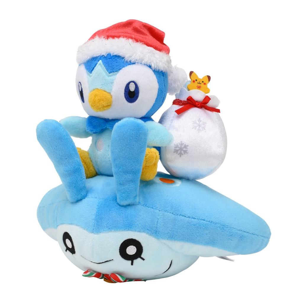 Center Original Plush Toy Piplup Talonflame Christmas in the Sea 22 x x 16 cm x W x Pokémon & Pokémon 22.5 (H D)