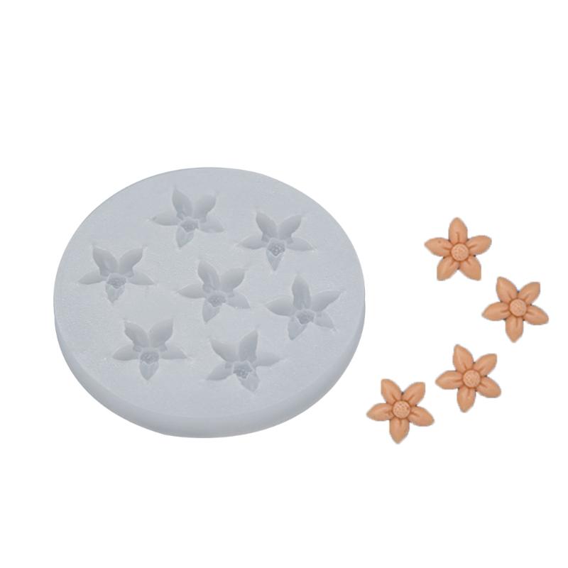 Flower Shape Silicones Cookie Biscuits Molds DIY HandMade Chocolate Cake Decorations Baking Tool Epoxy Resins Molds