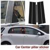 For Toyota Yaris Cross XP90 Vios Modified Window Trim with Bright Black Center Pillar Sticker