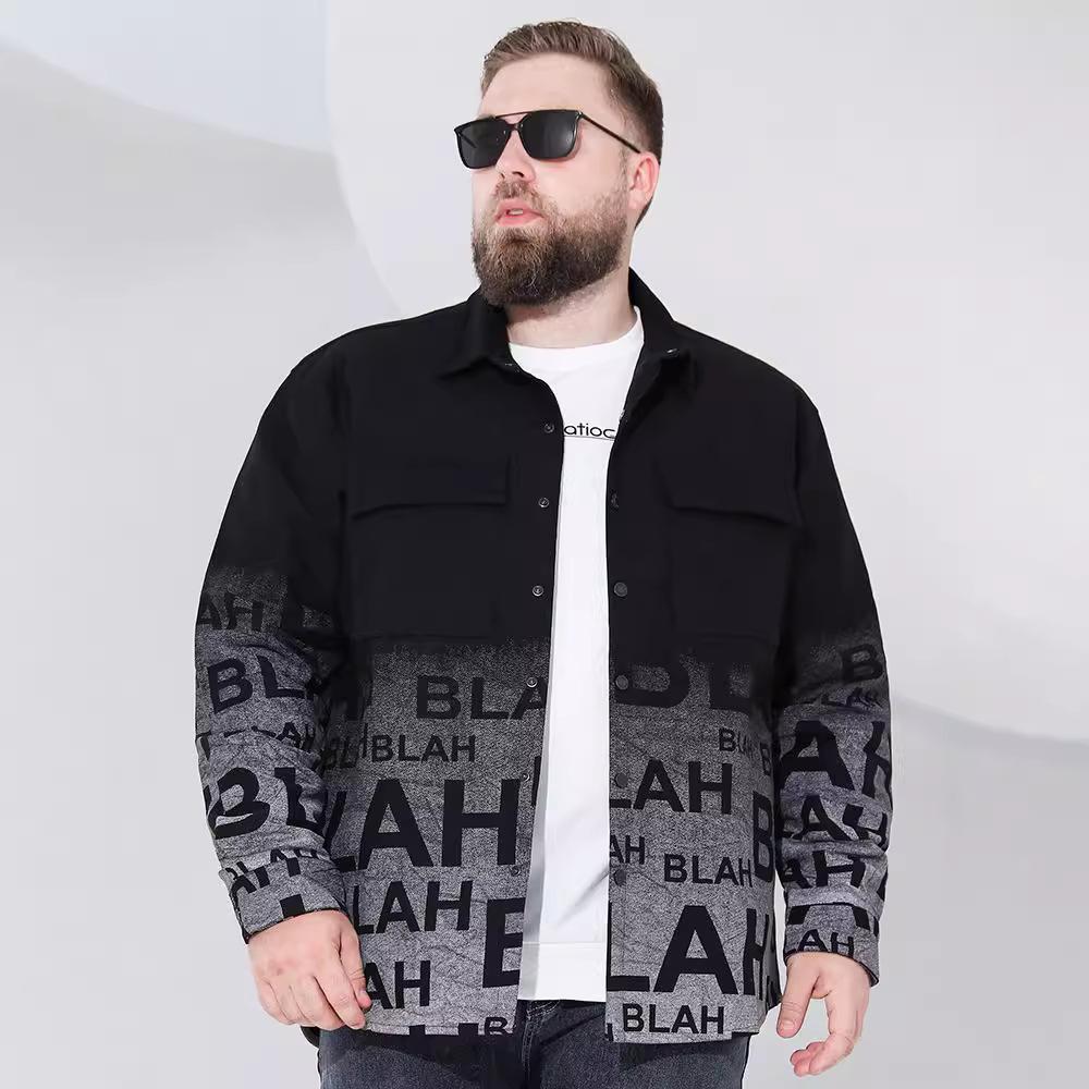 Mother's print plus size men's soft high quality fabric windproof warm jacket fashionable versatile casual sports lightweight jacket baseball apparel