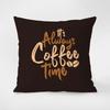 Coffee And Tea Cup Printed Throw Pillow Covers Cafe Tea Restaurant Decorative Pillowcases Sofa Cushion Covers Home Decoration