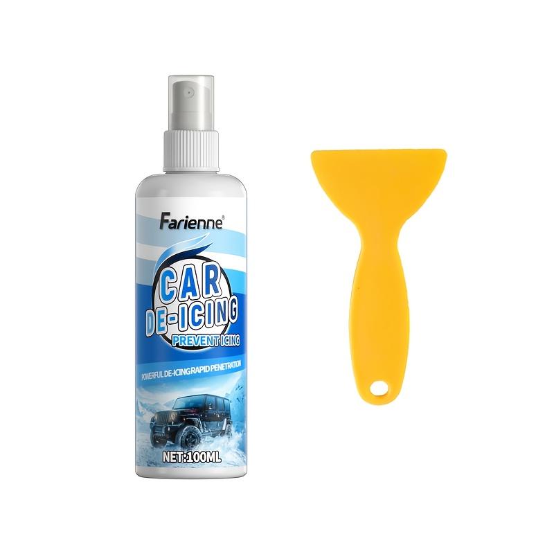 

Snow Remover and Deicer,Quick Acting Anti-Icing Formula for Car Windows,Exhaust Pipes & Fridges,No Residue,Safe for All Surfaces
