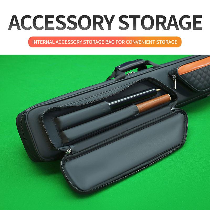 Pool Cue Bag 1 or 2 Cue Capacity Waterproof Oxford Fabric Lightweight Dustproof with Shoulder Strap For Snooker Tournament