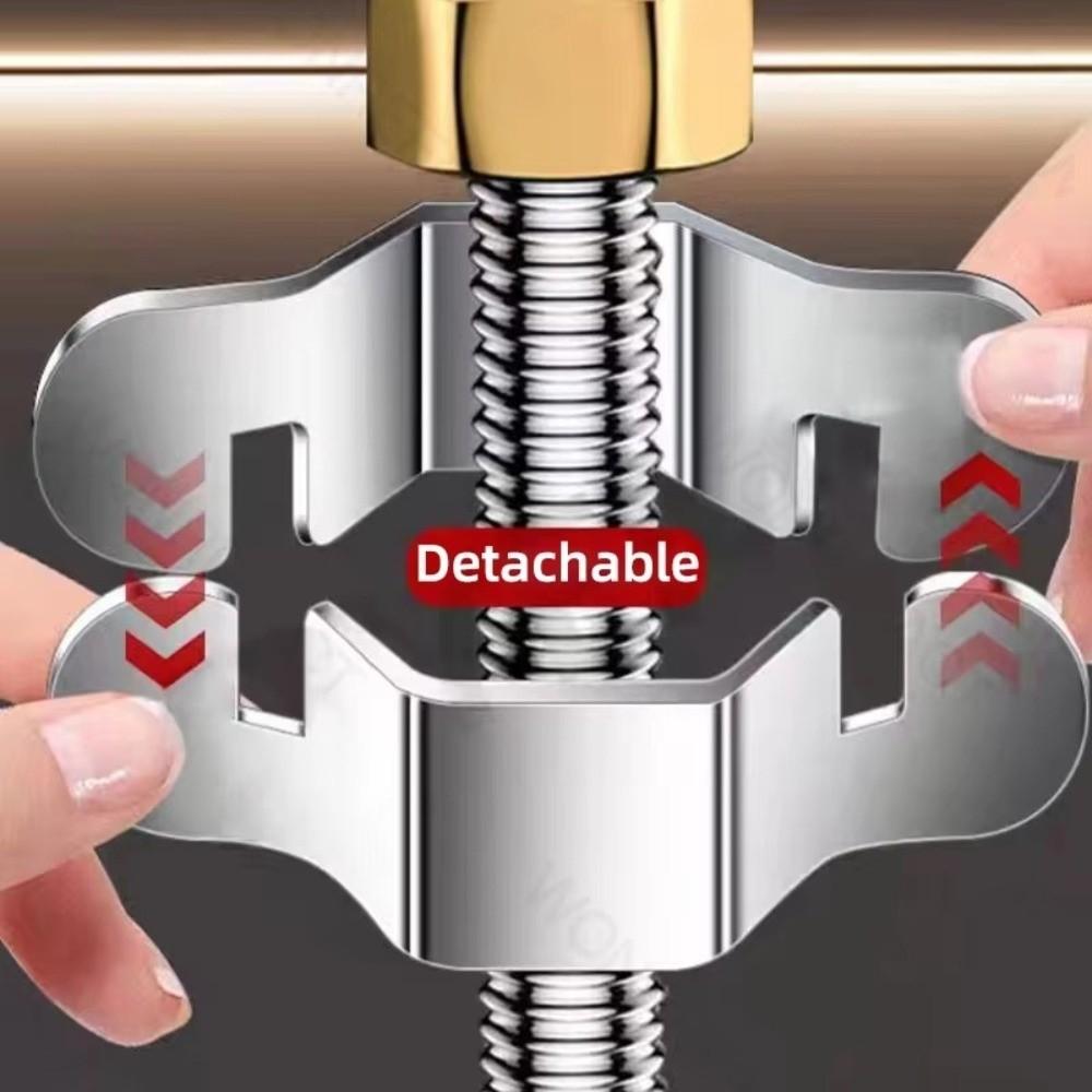 1/5Pcs Portable Stainless Steel Hexagon Nut Wrench Detachable 4-point Hex Wrench Reusable Faucet Wrench Bathroom Repair