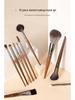 10-Piece Beginner Makeup Brush Set - Contour, Highlighter, Eyeshadow with Animal Hair
