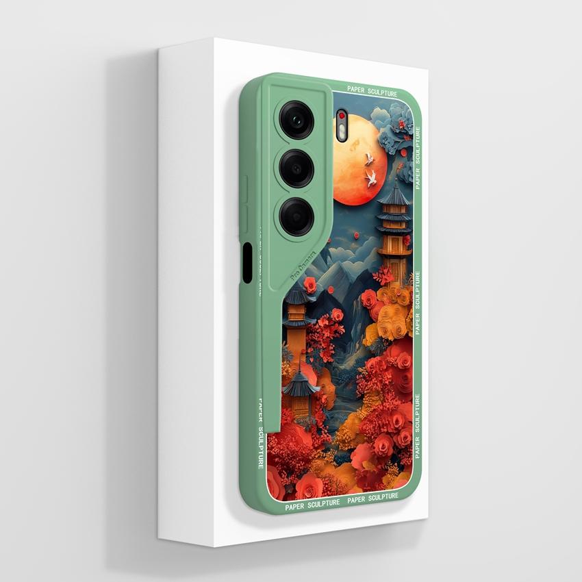 For Tecno Camon 40 30 20 Pro Premier Phone Case Beautiful Planet Pattern Soft Liquid Silicone High Quality Anti Slip Protective Shell For Tecno Casing