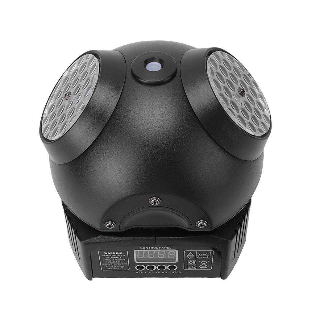 36W Stage Moving Head Light, 6 LED Bulbs 2 Rotating Lenses 11 Channels Sound Activated Stage Light, for DJ Party KTV Wedding Outdoor