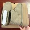 2026 New Winter Women Real Sheepskin Wool Ultra Mini Platform Ankle Snow Boots Classic Natural Fur Warm Thick Sole Shoe Slippers