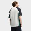 FILA Original Retro Fashion Casual Comfortable Versatile Knitted Short Sleeve T-Shirt Men Tops Cloud-Mushroom-White F11M539120FWT