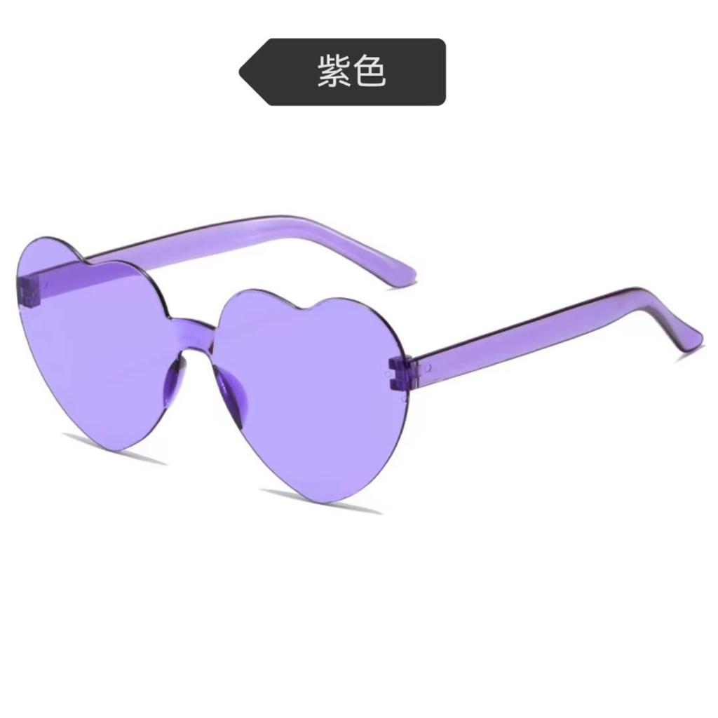 Heart Shape Sunglasses Love Heart Glasses Frameless Sunglasses