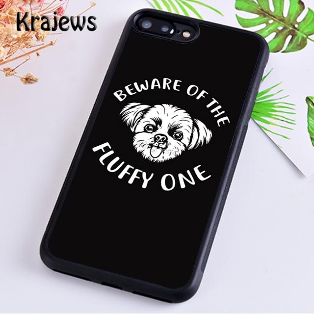 Krajews Cartoon Shih Tzu Dog Mom Soft Phone Case Cover For iPhone 16 15 SE2020 14 6 7 8 plus 11 12 13 pro max coque Fundas