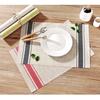 PVC Table Mat Dining Pad Place Mats Coaster Non-slippery Anti-Skid Washable Rectangle Multipurpose Bowl Cushion