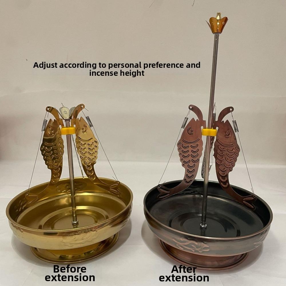 Handcrafted Incense Tray Holder Adjustable Center Rod Mosquito Coil Tray Stand  Home Desktop