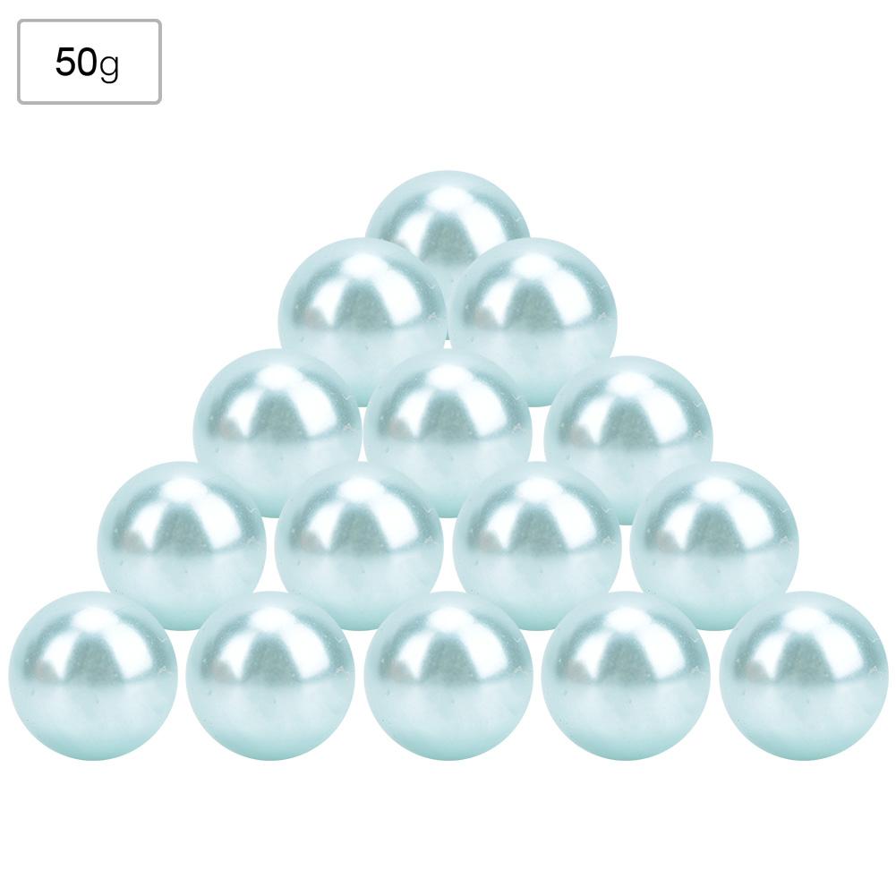 50G Non Porous Imitation Pearls Decoration HairClothes Supplies Jewelry Accessories(Beige)