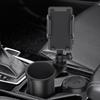 Cup Holder Phone Mount Car Accessory For Secure Navigation Drink Storage Sleek Design For Phones Cups Compatible With Vehicle Cup Holders