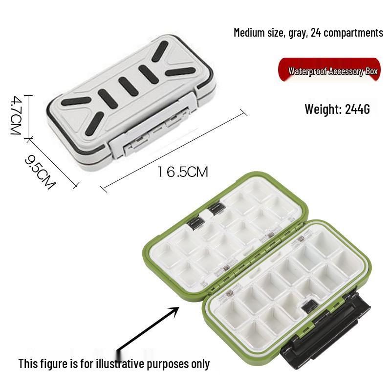 Wasserdichte Tragbare Aufbewahrungsbox für Angelköder und Jigköpfe