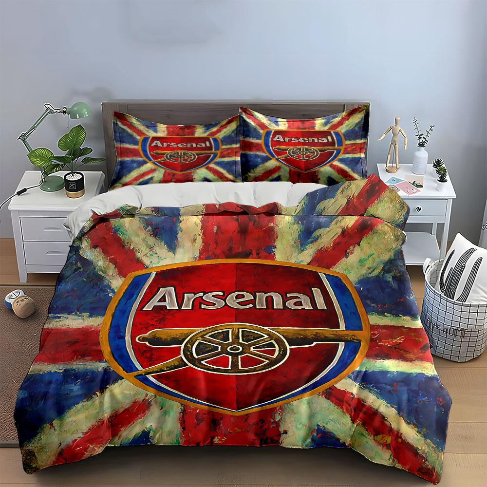 "Arsenal Logo Bedding Set" Bedding Duvet Cover Set Duvet Cover Pillowcases (1 * Duvet Cover 2 * Pillowcases, Without Duvet Insert)