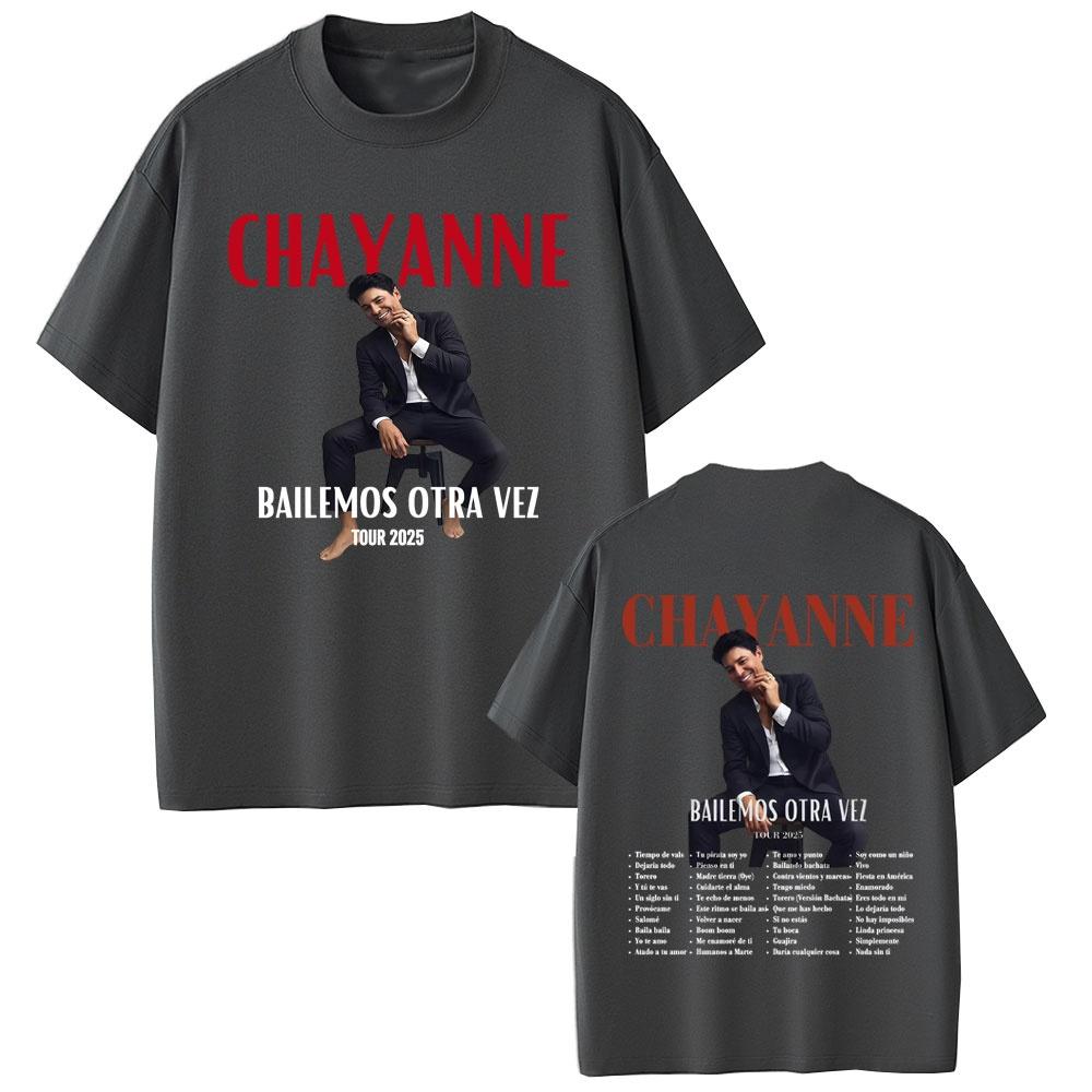 Chayanne Album Bailamos Otra Vez Tour 2026 Tshirt Mens Womens Casual Cotton Retro Short Sleeved Tshirt Street Wear Tops Tees