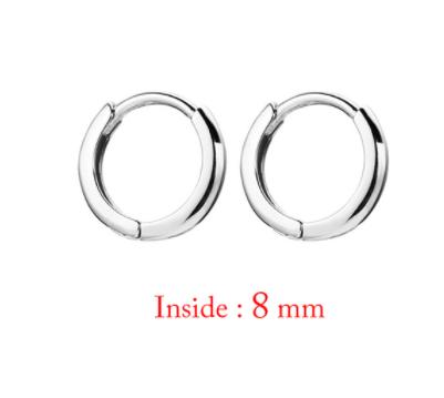 925 Sterling Silver Big Circle Stud Earrings for Women New Fashion Exaggerated Party Jewelry Gifts Prevent Allergy