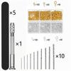 1set Hand Drill For Resin Molds Sanding Stick UV Epoxy Resin Mold Tools DIY Jewelry Making Equipments Metal Drill Screw Eyepins