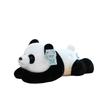 New Simulation Lying Down Giant Panda Plush Toy Cute Pet Home Ornament Children Sleeping Throw Pillow Chengdu Souvenir