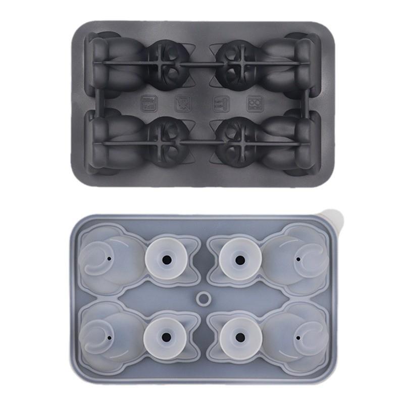 Silicone Easy-Release Whiskey Beer Cat Ice Cube Mold