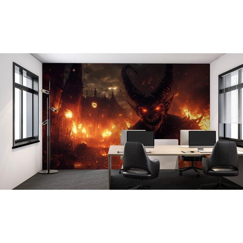 demon tapestry 75x100 чёрный