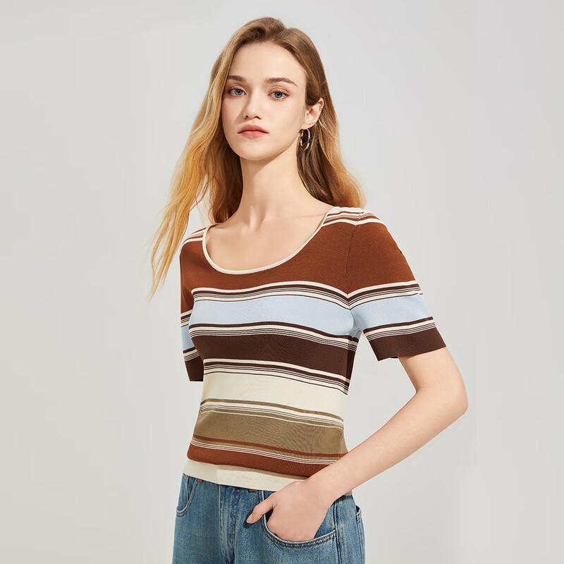Women's Versatile Short-Sleeve Knit Top