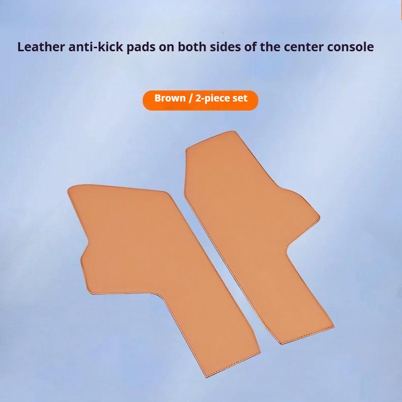 For Chery ICAUR V27 Both Sides of Central Control Anti Kick Panel Leather Anti Scratch Protection Car Modification Accessories