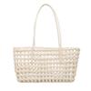 Stylish and simple handbag summer new woven striped hollow bag storage basket pastoral vegetable basket shoulder bag