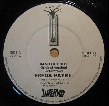 

7inch Record FREDA PAYNE - Band Of Gold HEAT17 Inferno UK Soul/Funk Used