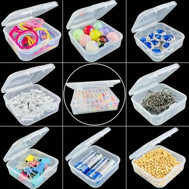 Durable Plastic Jewelry Storage Box with Multiple Compartments & Small Containers - Bead & Earring Suitable for DIY Jewelry