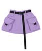 LALAFOX Cargo Short Skirt Purple Bp1Ws002