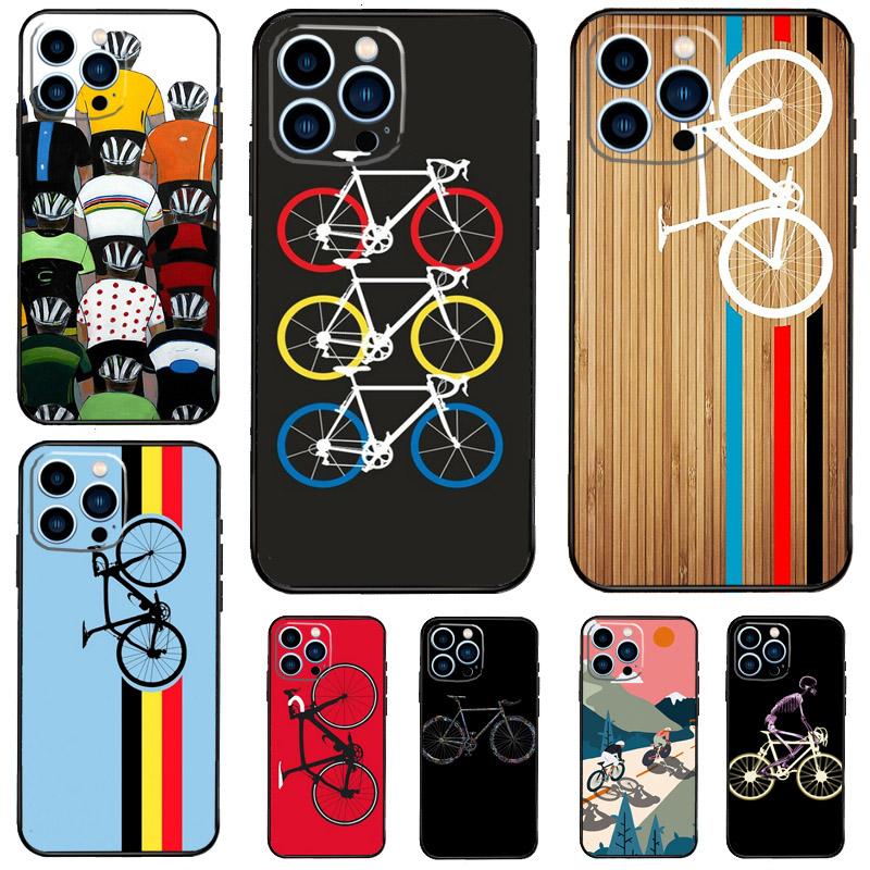 Mountain Bike Cycling art Phone Case For iPhone 14 13 12 11 15 16 Pro Max 7 8 Plus XR X XS Max 12 13 Mini Cover Case