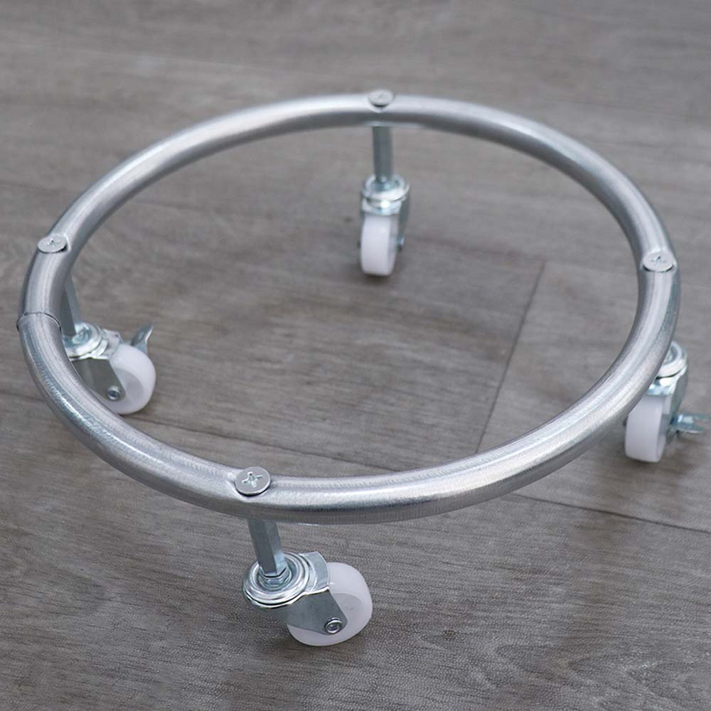 Moveable Wheels Cylinder Gas Bottle Mobile Bracket Can Pallet Base Plate Gas Tank Bracket  Kitchen