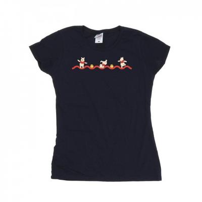 Camiseta feminina/feminina de algodão da linha Hunny do Ursinho Pooh