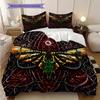 Modern Freemasonry Bedding, Duvet Cover, Pillowcase, Home Decoration, Birthday Gift (1 * Duvet Cover+2 * Pillowcase, Coreless)