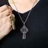 Listed Titanium Steel 65MM Celtic Cross Men's Pendant Gothic Style Stainless Steel Pendant