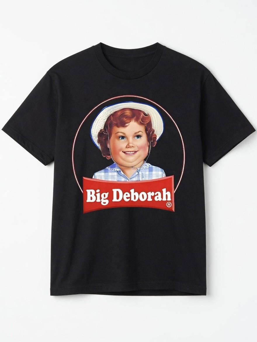 Big Deborah T-Shirt - Funny Vintage Meme Retro Graphic Tee 4XL